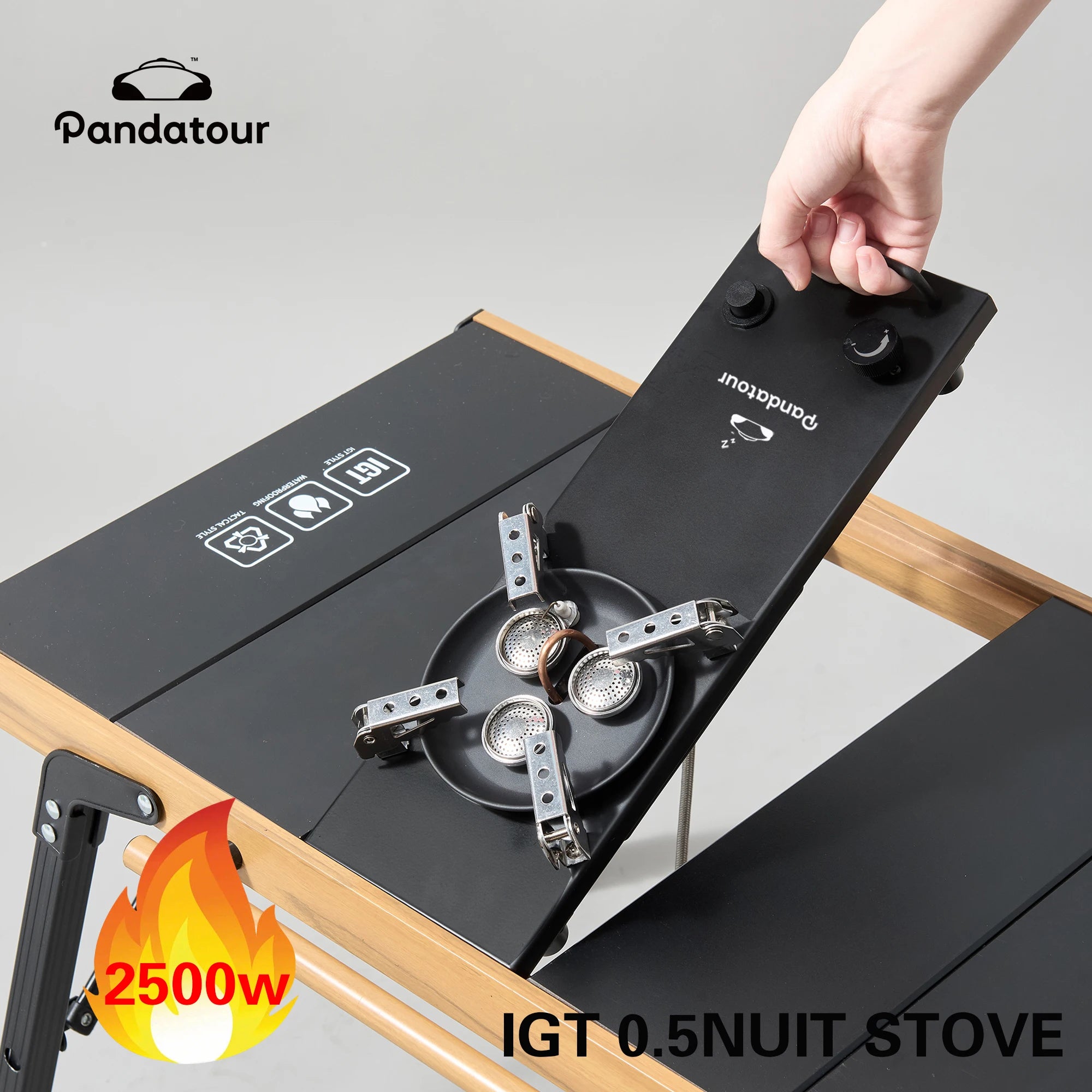 Pandatour Camping IGT Gasherd 0,5 IGT Tisch oder Tischzubehör