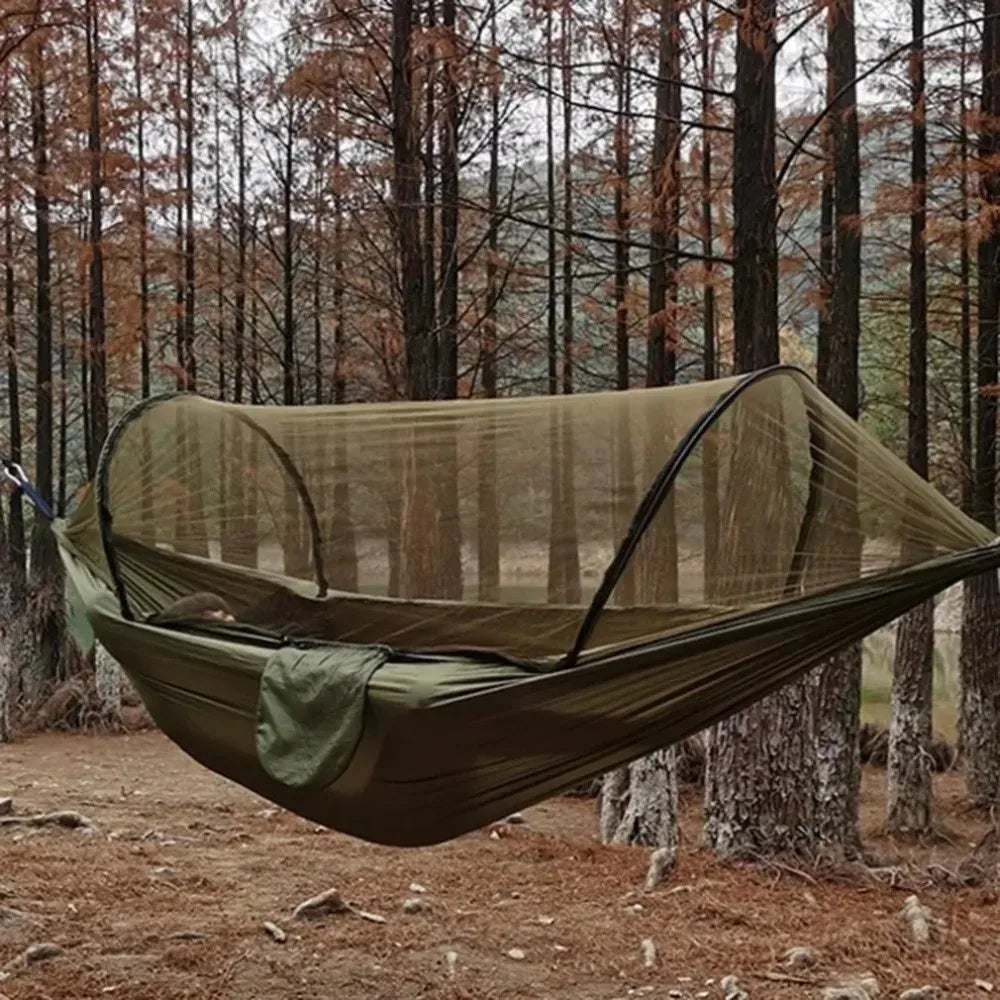 Outdoor-Camping-Hängematte mit Moskitonetz Leichte Hängematten 250 x 120 cm