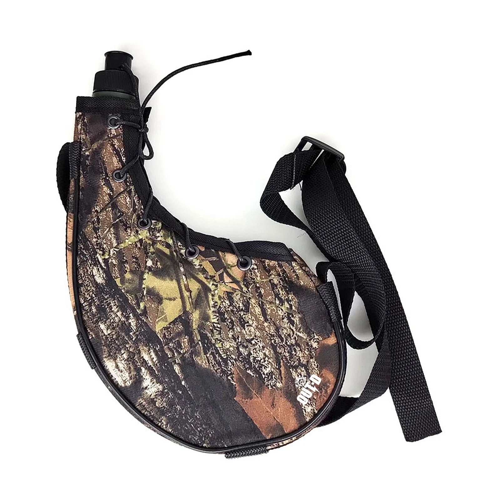 Outdoor-Wasserflasche 800 ml mit Schultergurt für Wanderungen und Rucksacktouren