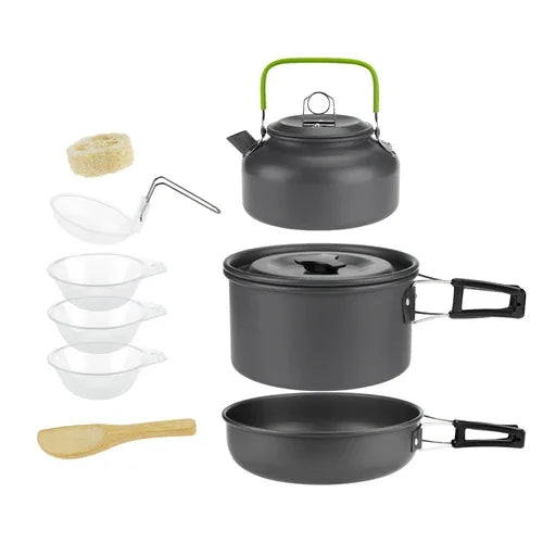 Camping-Kochgeschirrset für 1–7 Personen