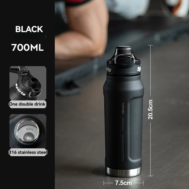 1 L Thermosflasche aus Edelstahl mit Vakuumisolierung, hält kalt und warm