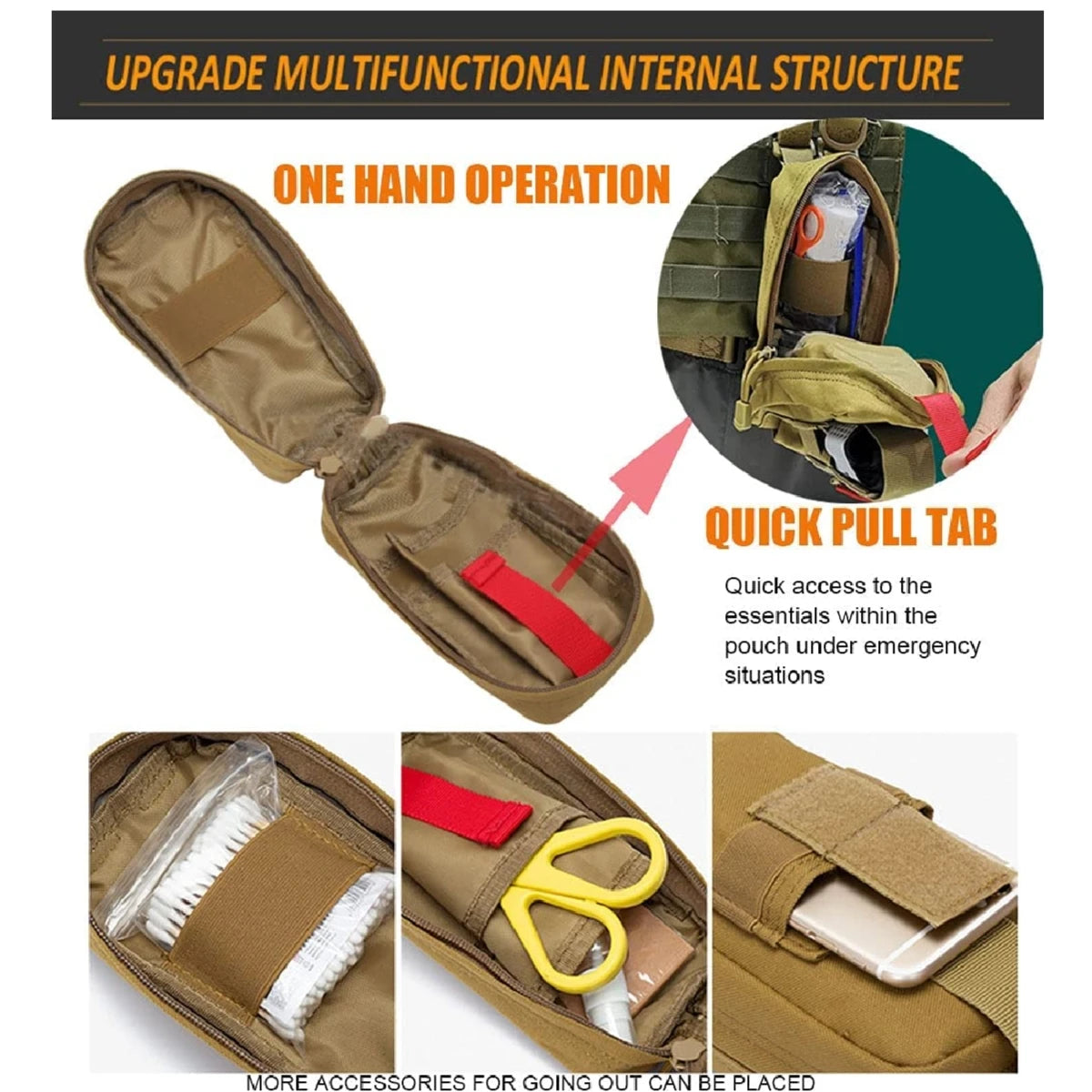 10tlg IFAK Tactical Erste-Hilfe-Set Pouch