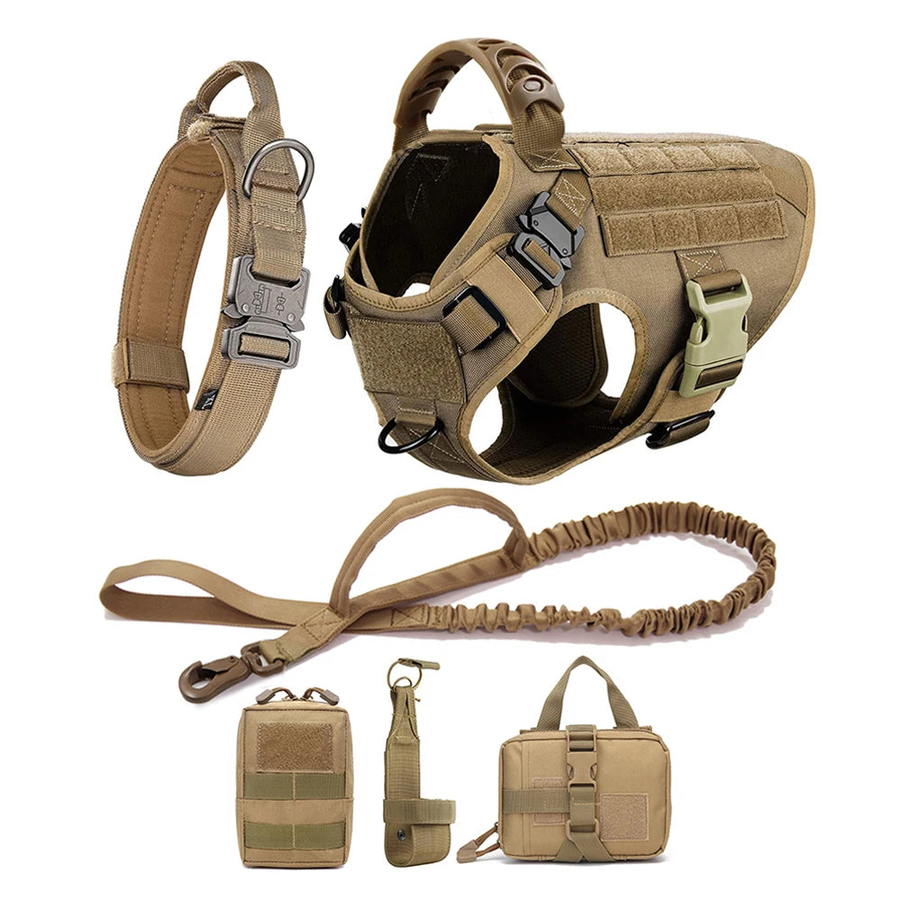 Großes Hundegeschirr Halsband Leine Taschen Wanderweste Hundegeschirre für mittelgroße bis große Hunde