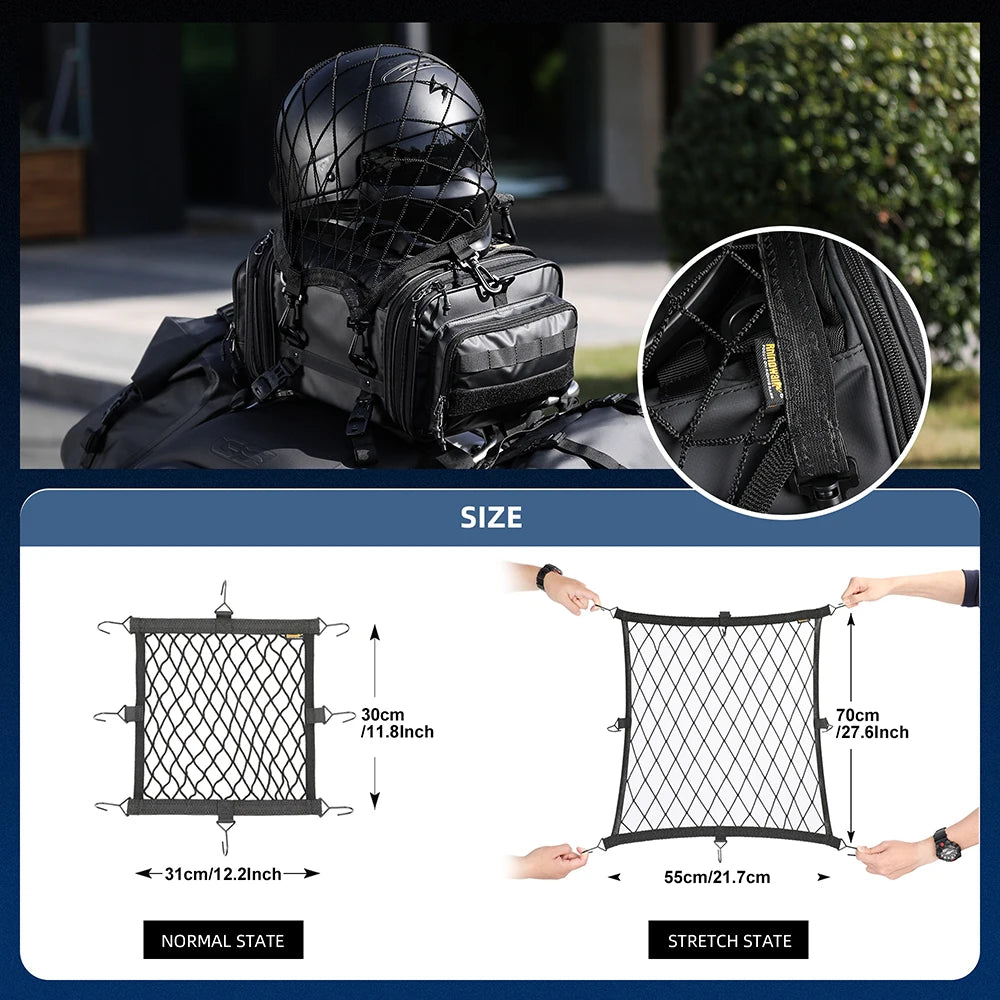 Rhinowalk Motorrad Netz Gepäcknetz
