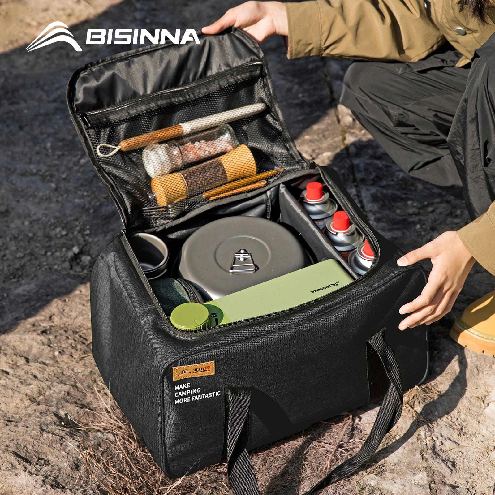 BISINNA Outdoor-Camping-Tasche 26L Faltbare Aufbewahrungstasche