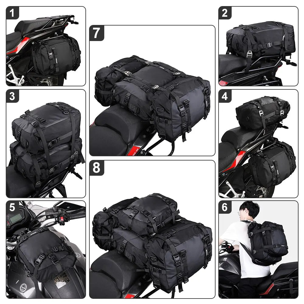 Rhinowalk Motorrad-Hecktasche 10L / 20L / 30L
