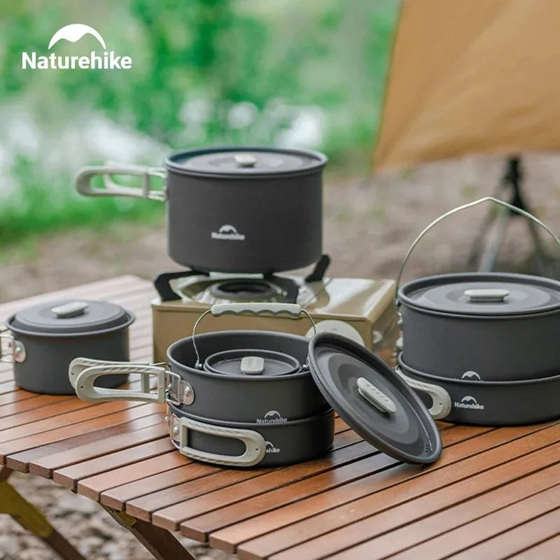 Naturehike Camping-Kochset Camping-Kochgeschirr Teekanne für 4-7 Personen