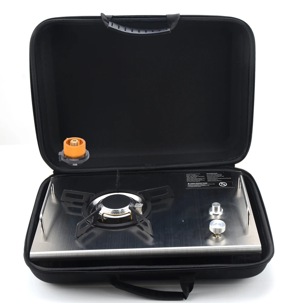 Camping Klappbarer abnehmbarer IGT-Holztisch Gasherd  Tragbarer leichter Camping-Grilltisch