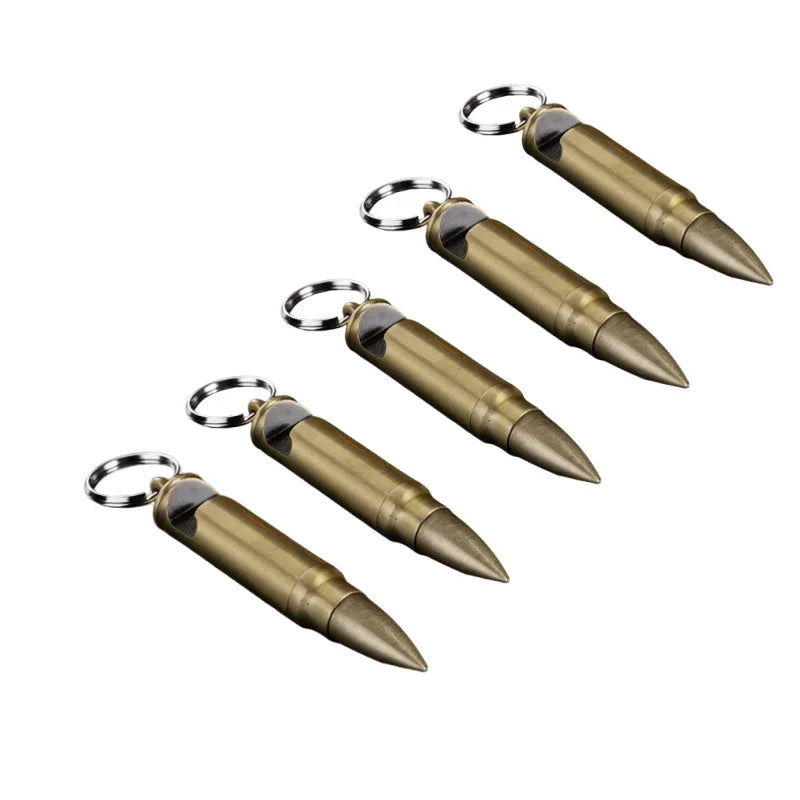 Tragbares Metall-Schlüsselanhänger-Feuerzeug im Vintage-Stil, windfest, für Outdoor-Camping, Notfälle und Überleben, Zündwerkzeug