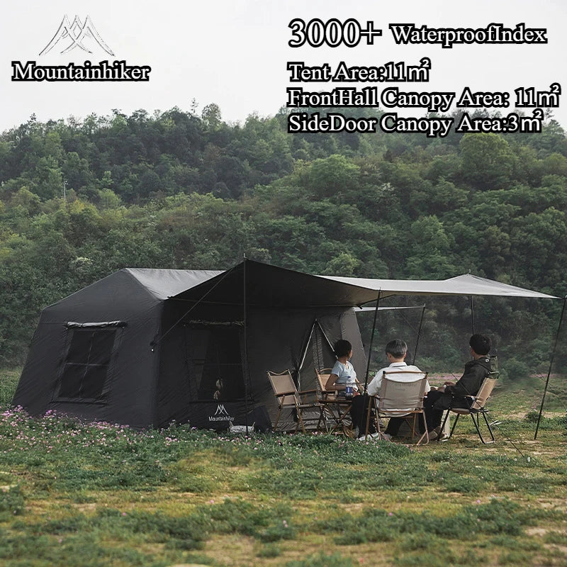 Air Tent MOUNTAINHIKER Outdoor 5-8 Personen großes aufblasbares Campingzelt Handluftpumpe