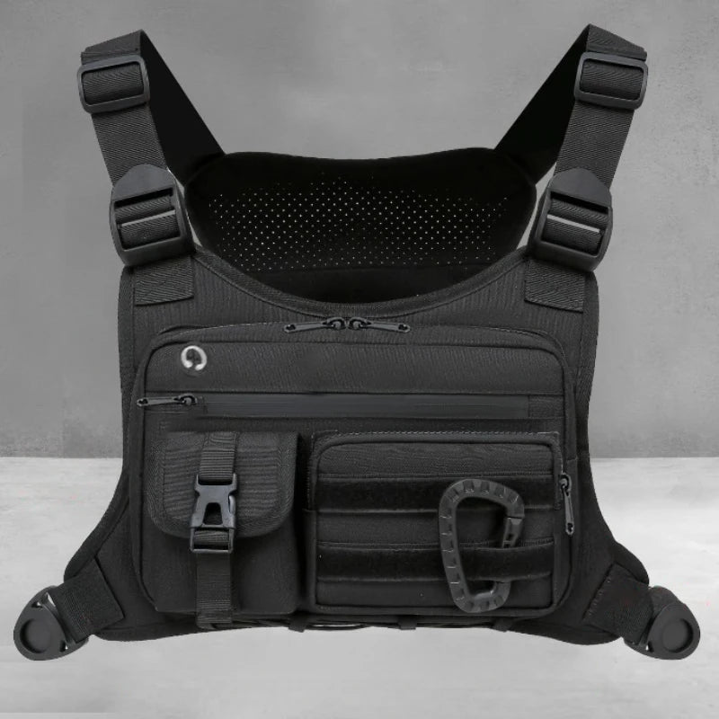 Brusttasche Unisex taktische Weste zum Laufen, Radfahren, EDC-Brusttasche
