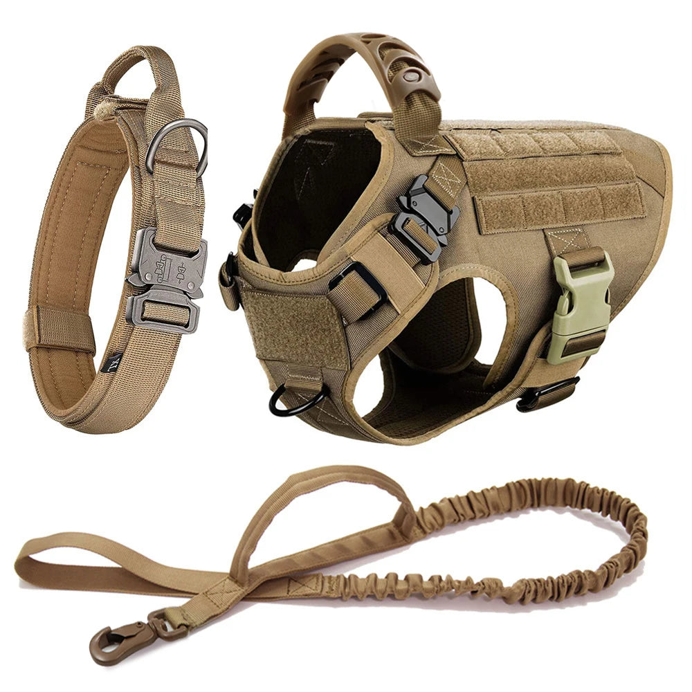 Großes Hundegeschirr Halsband Leine Taschen Wanderweste Hundegeschirre für mittelgroße bis große Hunde