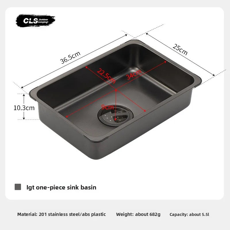 CLS Outdoor tragbares Spülbecken für Igt Klapptisch