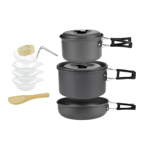 Camping-Kochgeschirrset für 1–7 Personen