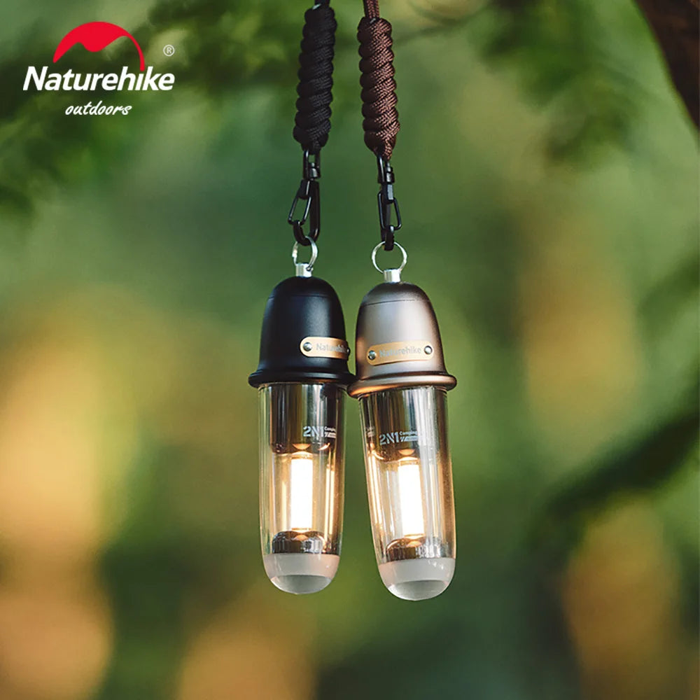 Naturehike Tragbare leichte Camping-Taschenlampe Wasserdichte Außenbeleuchtung Typ C