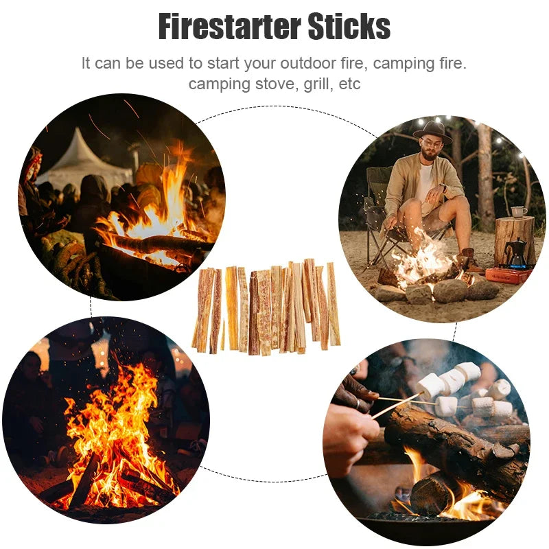 1 Box Fatwood Anzünder-Holzsticks für Camping