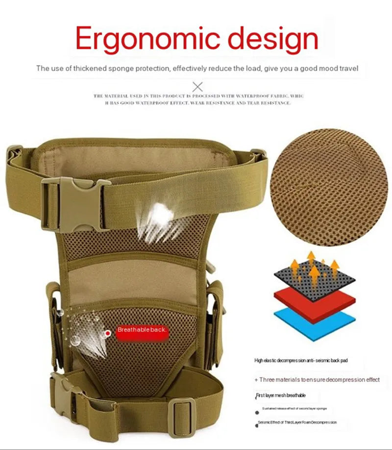 Outdoor-Beintasche, multifunktionale Umhängetasche