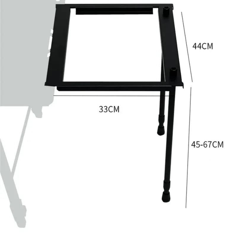 Tryhomy Camping IGT Tisch 4-teiliger Tisch Tragbarer ultraleichter Klapptisch aus Aluminiumlegierung für Camping