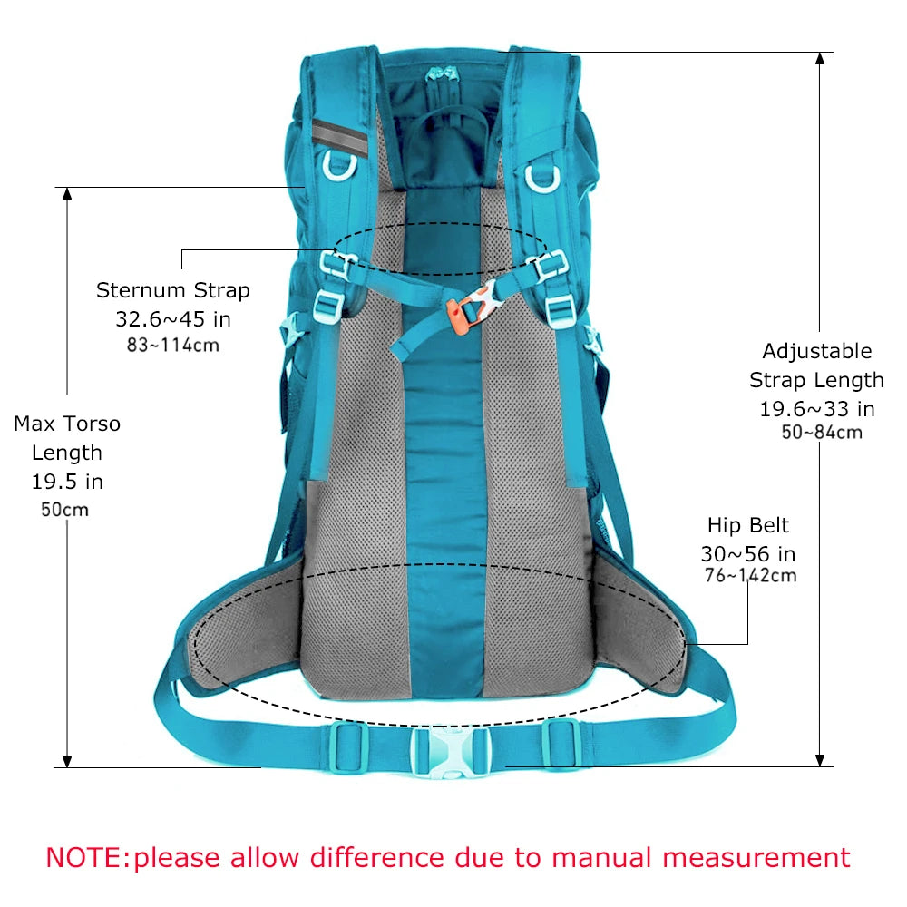 WESTTUNE 50L Wanderrucksack mit Regenschutz