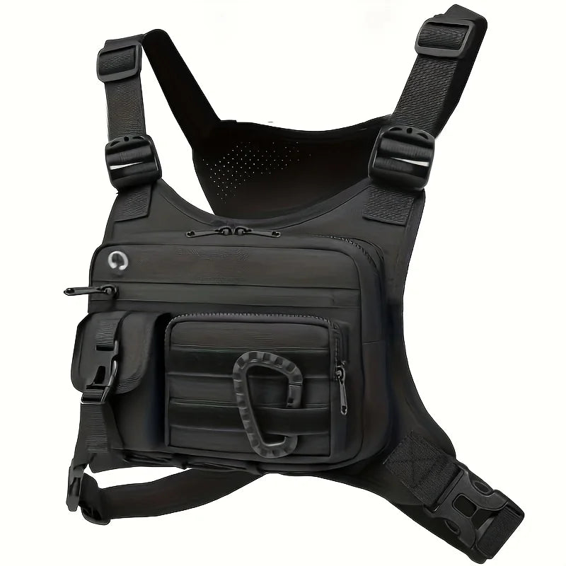 Brusttasche Unisex taktische Weste zum Laufen, Radfahren, EDC-Brusttasche