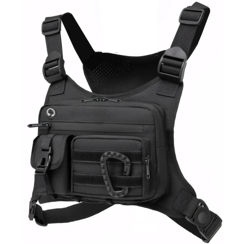 Brusttasche Unisex taktische Weste zum Laufen, Radfahren, EDC-Brusttasche