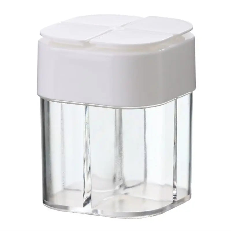 4-in-1 transparenter Gewürzbehälter mit Deckel