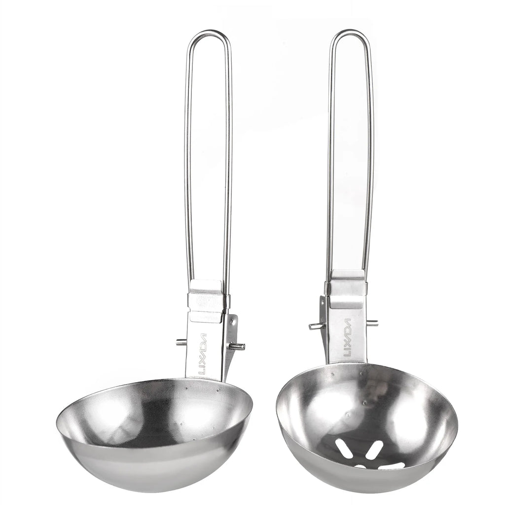 2 Stück Edelstahl-Schaumlöffel und/oder Suppenkelle