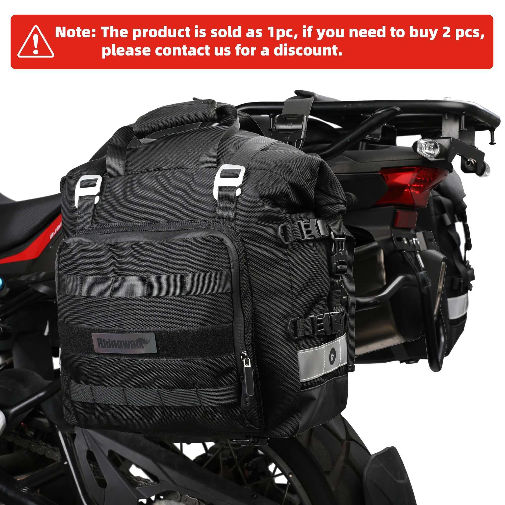 Rhinowalk Motorrad-Satteltasche 20L–30L