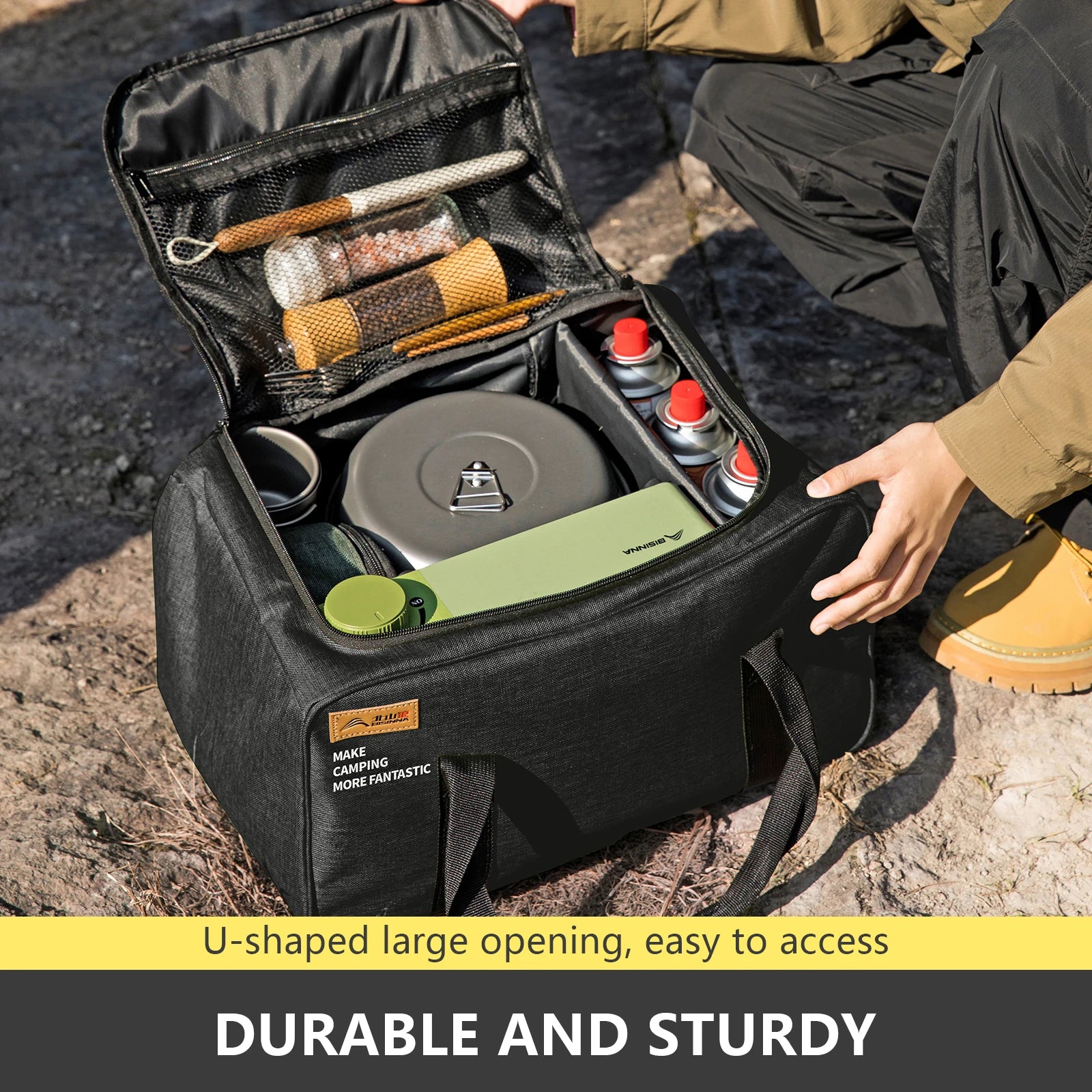 BISINNA Outdoor-Camping-Tasche 26L Faltbare Aufbewahrungstasche