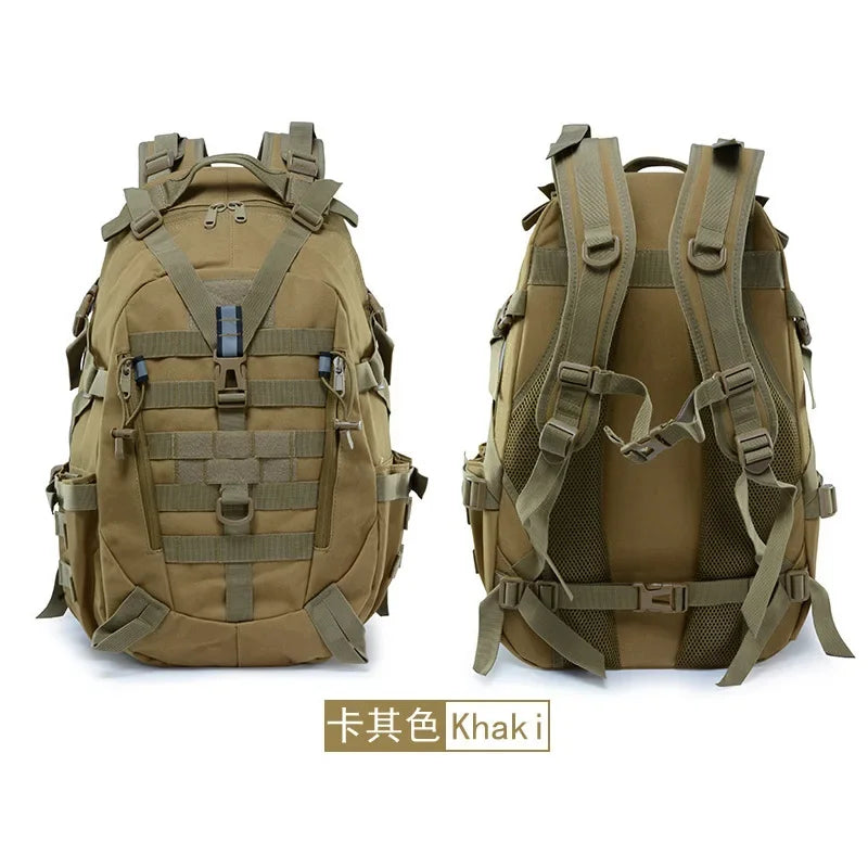 40 L Campingrucksack mit reflektierenden Streifen, verstellbare Gurte, mehrere Taschen