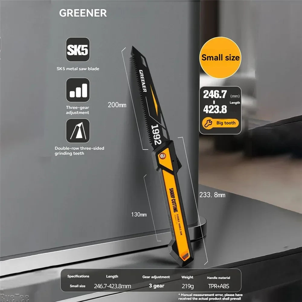 SK5 Stahl verstellbare, verstärkte, rostfreie Klappsäge für Holzbearbeitungswerkzeuge