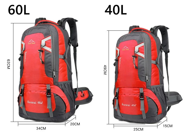60 l 40 l Outdoor-Wanderrucksack für Camping und Reisen