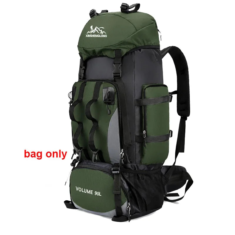 90 L wasserdichter Wander- und Campingrucksack