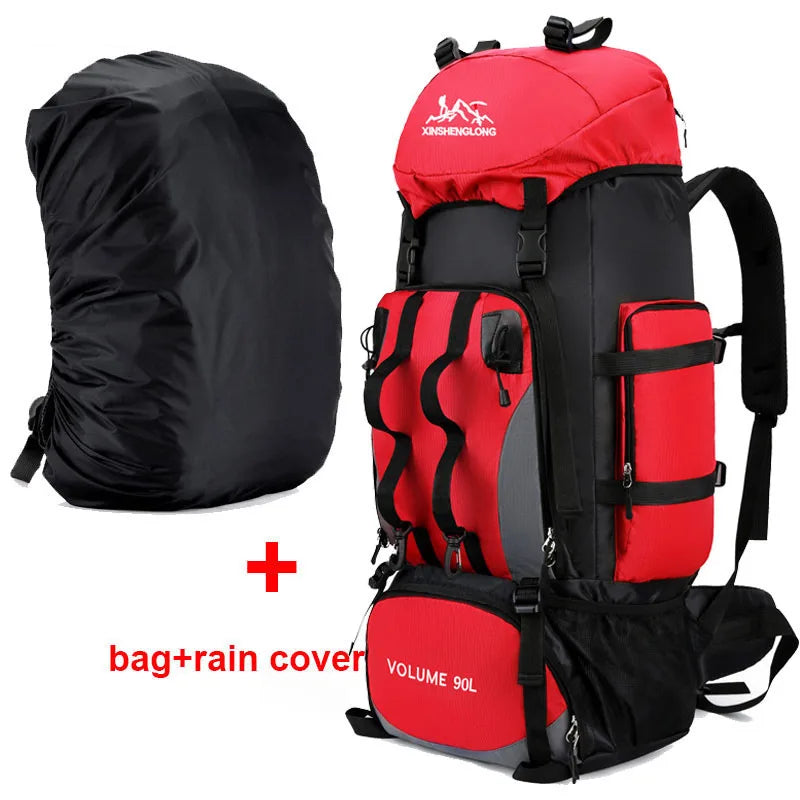 90 L wasserdichter Wander- und Campingrucksack