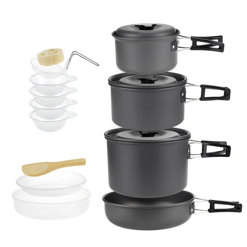 Camping-Kochgeschirrset für 1–7 Personen