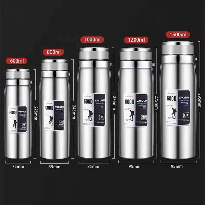 Doppelwandige Edelstahl-Thermoskanne 316 mit Filter