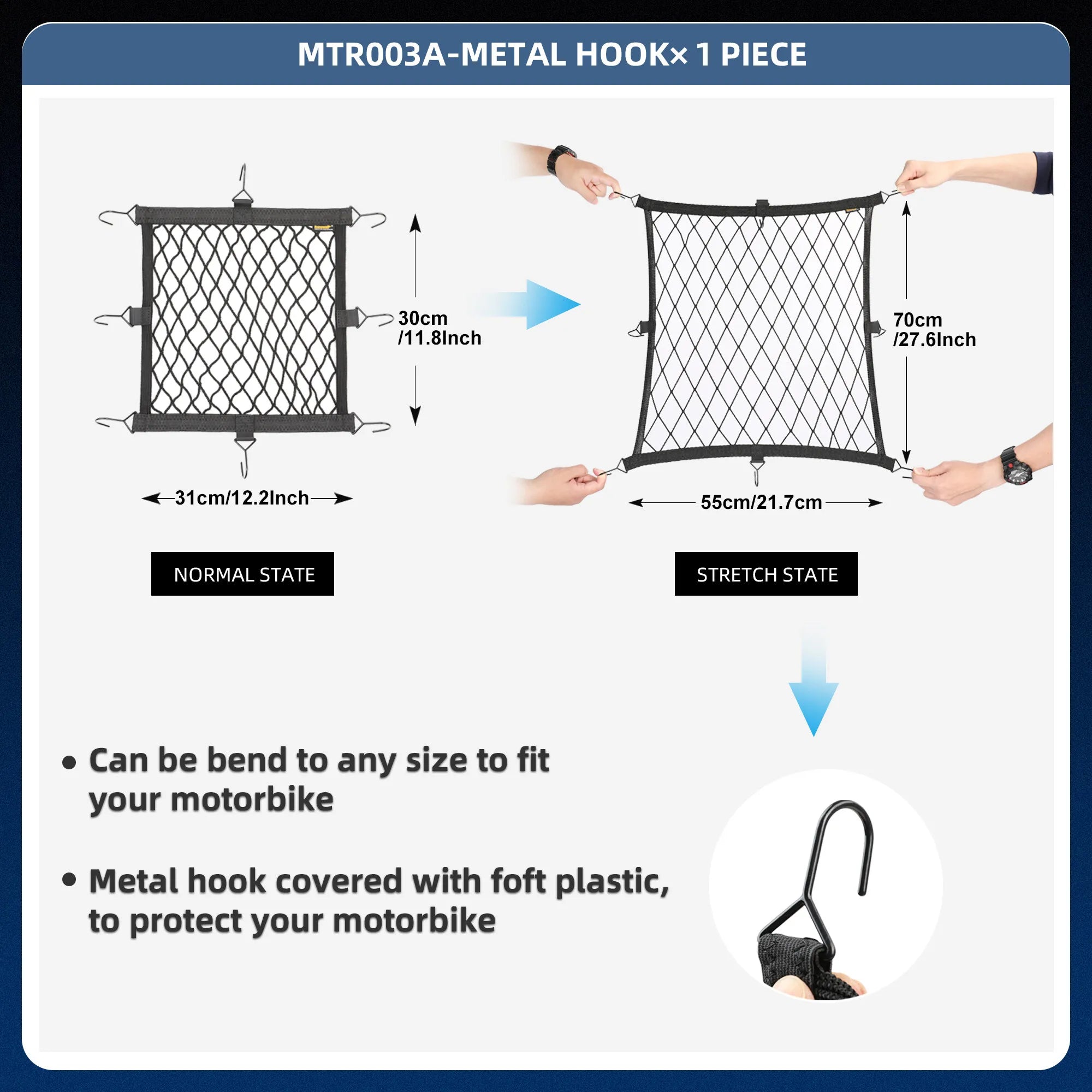 Rhinowalk Motorrad Netz Gepäcknetz