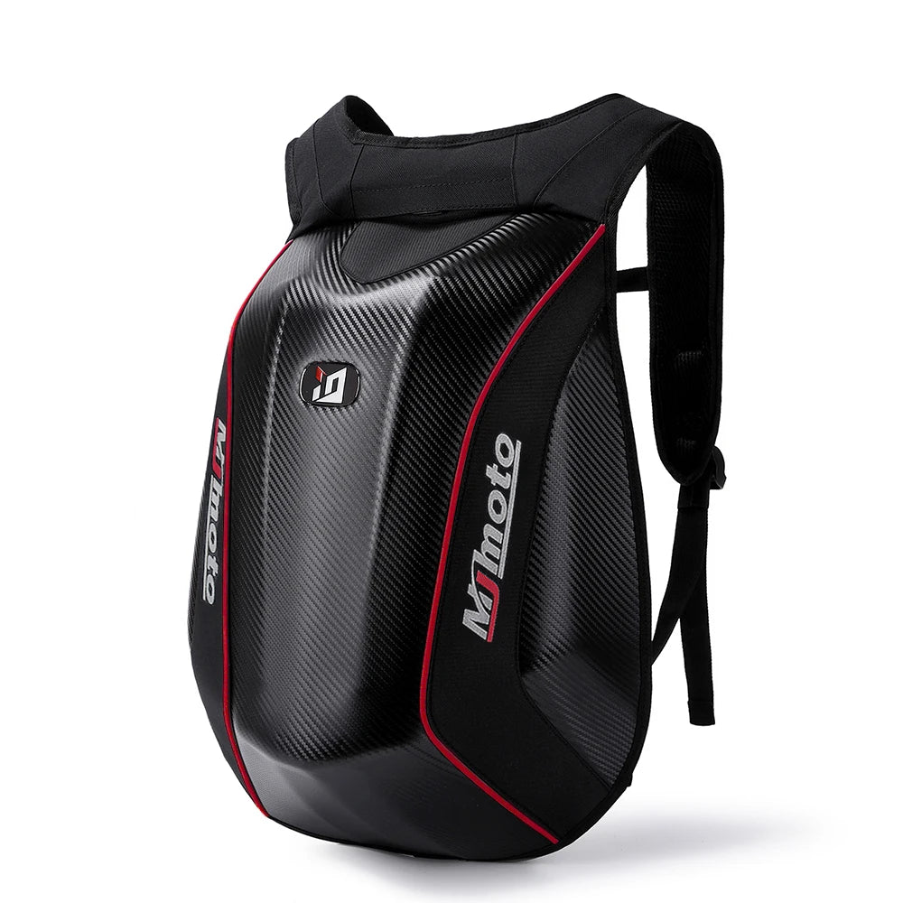 Motorradrucksack aus Carbonfaser