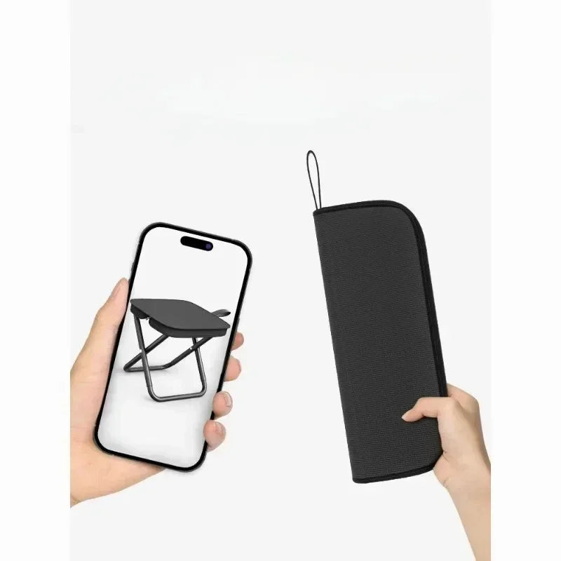 Ultraleichter Angelhocker, Outdoor-Picknick-Camping-Klappstuhl, tragbarer Reisestuhl, bequem zu transportierender Klappstuhl.