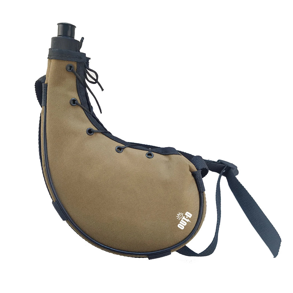 Outdoor-Wasserflasche 800 ml mit Schultergurt für Wanderungen und Rucksacktouren