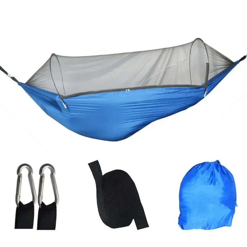 Outdoor-Camping-Hängematte mit Moskitonetz Leichte Hängematten 250 x 120 cm
