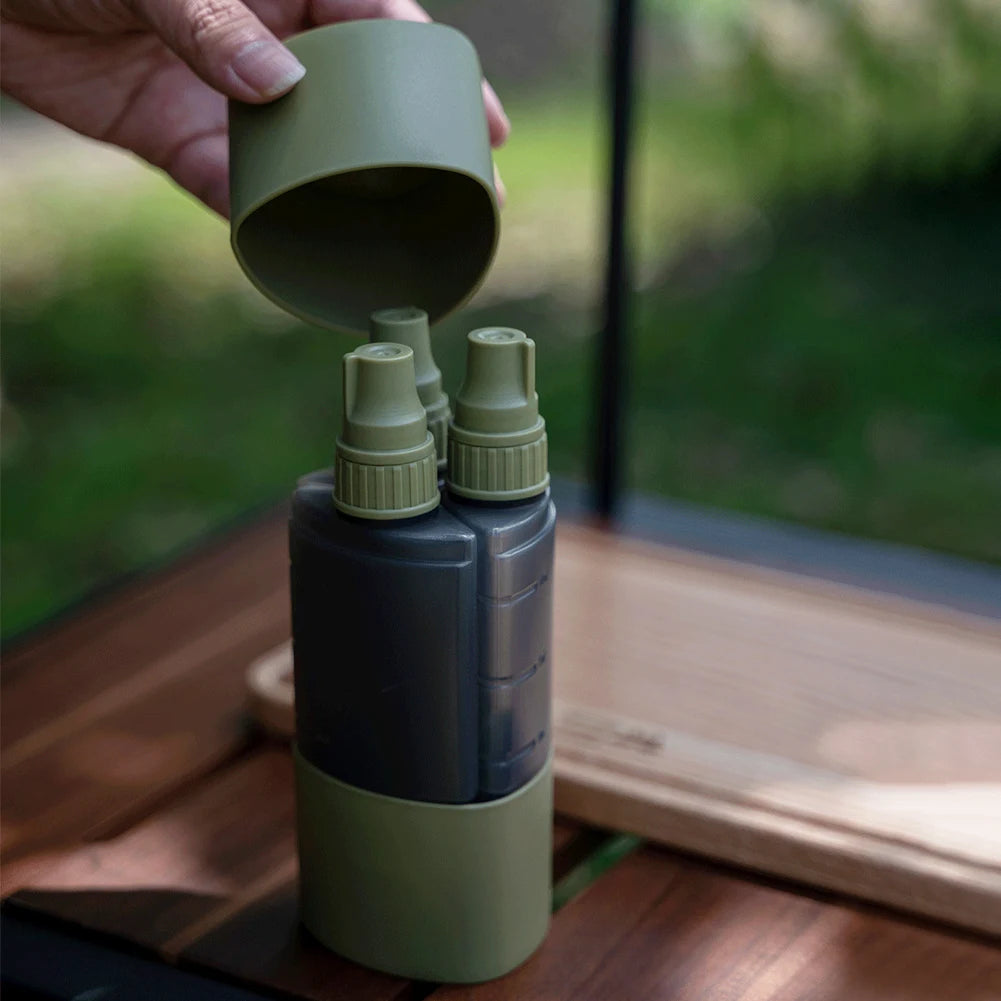 3-in-1-Flasche für Gewürze Camping