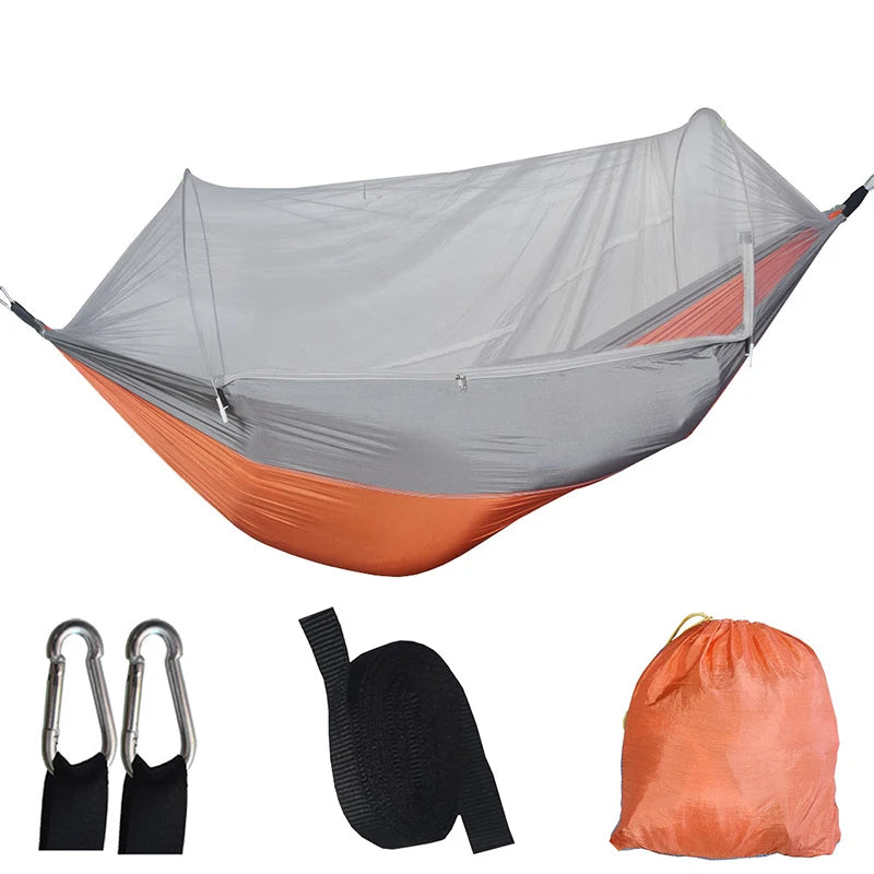 Outdoor-Camping-Hängematte mit Moskitonetz Leichte Hängematten 250 x 120 cm