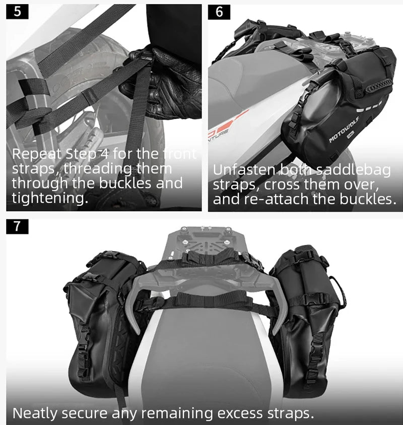Motorrad-Satteltasche 18L / 28L / 48L
