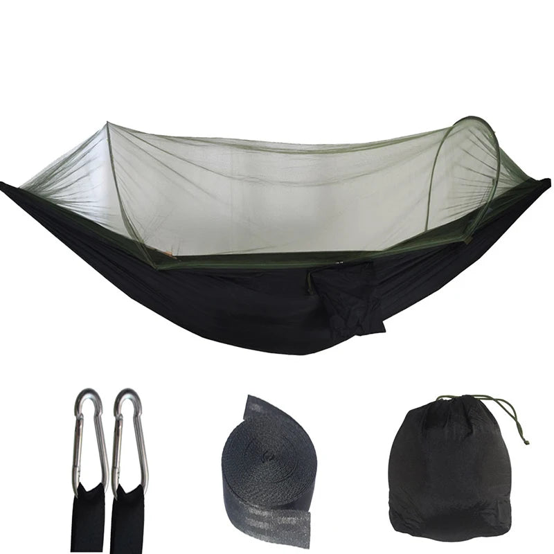 Outdoor-Camping-Hängematte mit Moskitonetz Leichte Hängematten 250 x 120 cm