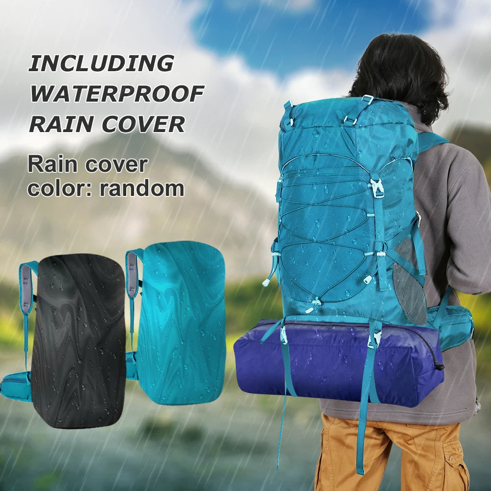 WESTTUNE 50L Wanderrucksack mit Regenschutz