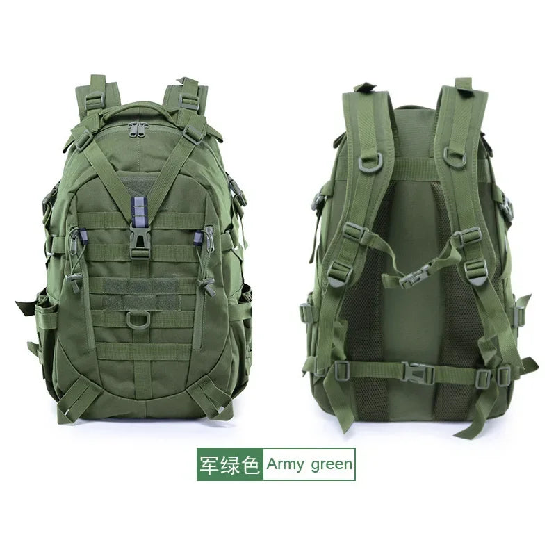 40 L Campingrucksack mit reflektierenden Streifen, verstellbare Gurte, mehrere Taschen