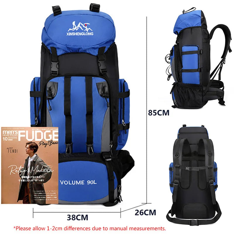 90 L wasserdichter Wander- und Campingrucksack