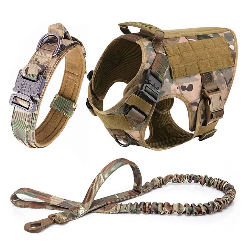 Großes Hundegeschirr Halsband Leine Taschen Wanderweste Hundegeschirre für mittelgroße bis große Hunde