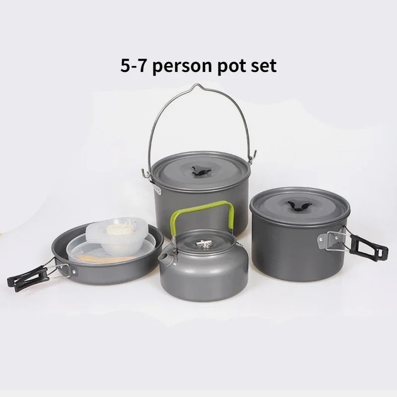 Camping-Kochgeschirrset für 1–7 Personen